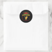 ダブおもしろいビンタコス行こうタコ3 ラウンドシール (バッグ)