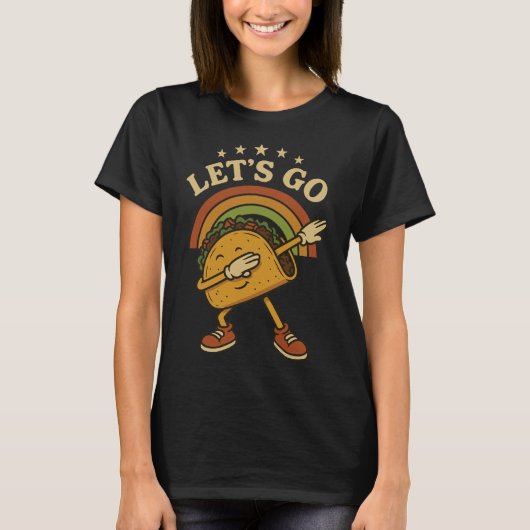 ダブおもしろいビンタコス行こうタコ4 Tシャツ (正面)