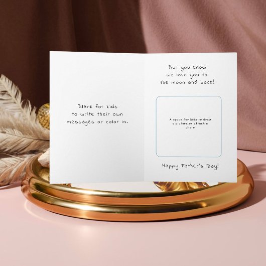 ダブおもしろいルなユーモアのお父さんのデイカード 招待状