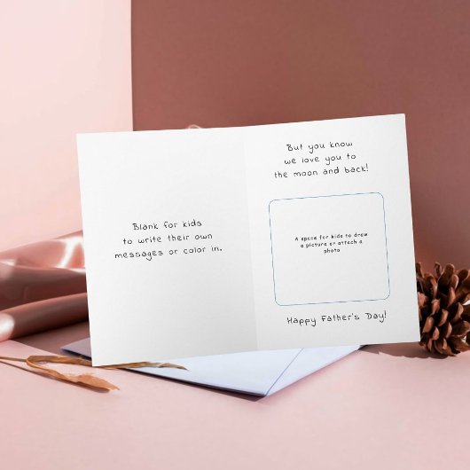 ダブおもしろいルなユーモアのお父さんのデイカード 招待状