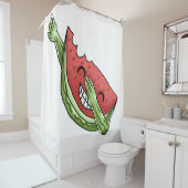 ダブおもしろいーするスイカ シャワーカーテン (インサイチュ)