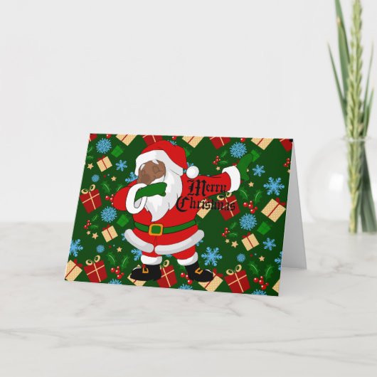 ダブった黒サンタクロース シーズンカード (正面)