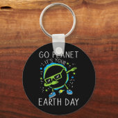 ダブアース太陽のエクリプゴープラネットあなたの地球D キーホルダー (正面)