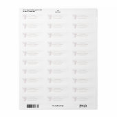 ダブオブピースファミリー葬儀差出人住所 ラベル (フルシート)