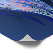 ダブオブピースミッドナイトプリント ポスター (角)