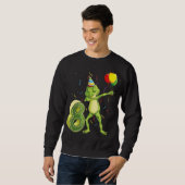 ダブカエル8誕生日8 8歳の子供たち スウェットシャツ (正面フル)