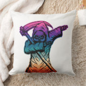 ダブカラフルビング死神 クッション (ブランケット)