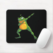 ダブクールビングカエルおもしろいヒップホップタドポール踊りロ マウスパッド (マウス)