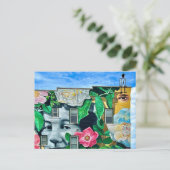 ダブケのアーバングラフィティ建物 ポストカード (スタンド正面)