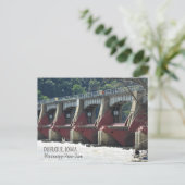 ダブケ・アイオワ州のミシシッピ川 ポストカード (スタンド正面)