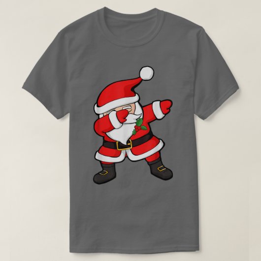 ダブサンタダビングおもしろいクリスマス Tシャツ (デザイン正面)