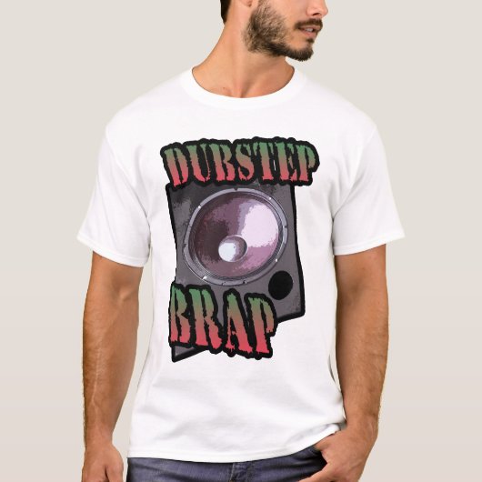 ダブステップのジョークで笑えるブッ飛んだ冗談Tシャツ Tシャツ (正面)