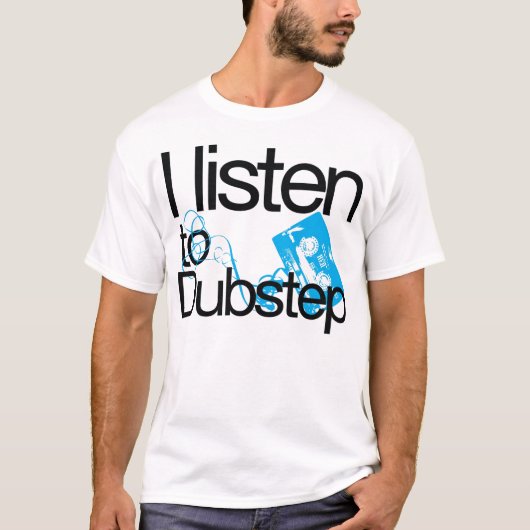 ダブステップを聴くTシャツ Tシャツ (正面)