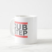 ダブステップ音楽 コーヒーマグカップ (正面左)