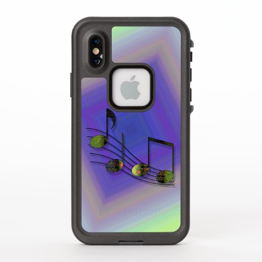 ダブステップ・ノーツの耐衝撃ケース LifeProof iPhoneケース (裏面)