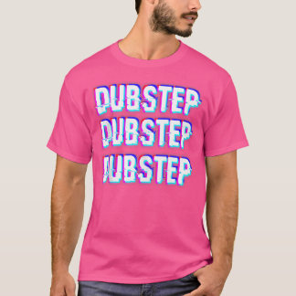 ダブステップDnbドラムおよびバスドラムNベース Tシャツ