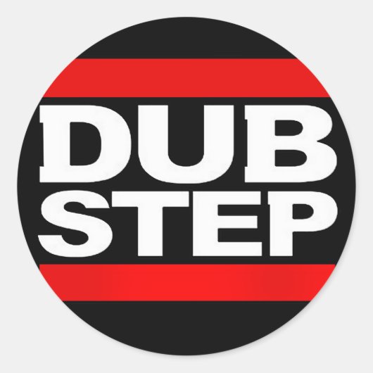 ダブステップremix-benga-dubstep無線フリーdubstep-dub ラウンドシール (正面)