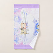 ダブダブピギーを浴槽絵画で擦る バスタオルセット (ハンドタオル)