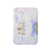 ダブダブピギーを浴槽絵画で擦る バスマット (正面縦)