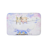 ダブダブピギーを浴槽絵画で擦る バスマット (正面)