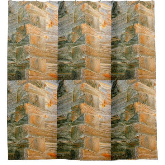 ダブテドのキャビン・コーナー シャワーカーテン (正面)