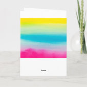 ダブパーソナライズされたビングユニコーンガールハッピーバースデー カード (裏面)