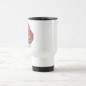 ダブパーソナライズされたルチョコレートドーナツ トラベルマグ (中央)