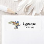 ダブパーソナライズされた差出人住所ラベル ラベル (インサイチュ)