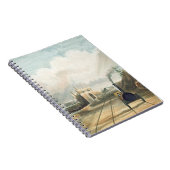 ダブリンおよびキングスタウンの鉄道: 歩道橋から ノートブック (右側)