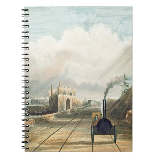 ダブリンおよびキングスタウンの鉄道: 歩道橋から ノートブック (正面)