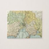 ダブリンおよび周囲(1900年)のヴィンテージの地図 ジグソーパズル (横)