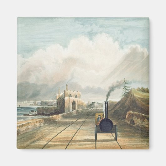 ダブリンとキングスタウン鉄道：歩道橋から マグネット (正面)