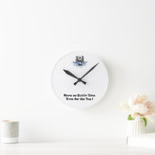 ダブリンの時間に戸棚に上がっていた ラウンド壁時計 (ホーム)