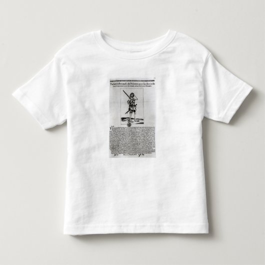 ダブリンの片面刷り大判紙1647年 トドラーTシャツ (正面)
