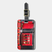 ダブリンの赤いパブ ラゲッジタグ (正面縦)