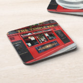 ダブリンの赤い寺院のバーのパブ コースター (左側)