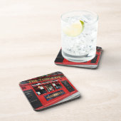 ダブリンの赤い寺院のバーのパブ コースター (右側)