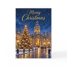 ダブリンの雪のクリスマスイブニング
