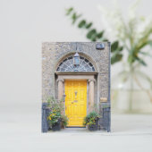 ダブリンの黄色いジョージアンドア シーズンポストカード (スタンド正面)