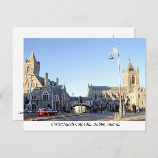 ダブリンアイルランドのキリスト教会の聖堂 シーズンポストカード (正面/裏面)