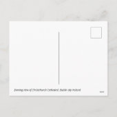 ダブリンアイルランドのキリスト教会の聖堂 シーズンポストカード (裏面)