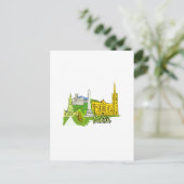 ダブリンアイルランドの都市グラフィック.png ポストカード (スタンド正面)