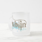 ダブリンアイルランドのTシャツ フロストグラスマグカップ (正面左)