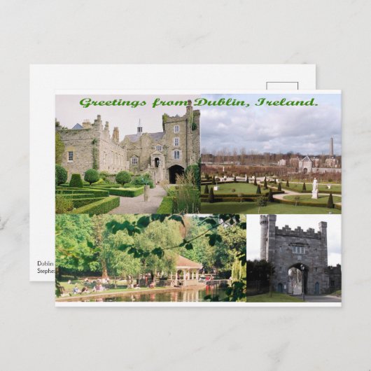 ダブリンアイルランドアンティーク数々の建物 – 画像 ポストカード (正面/裏面)