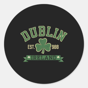 ダブリンアイルランドクローバーリーフシャームロックSt patricksダ ラウンドシール