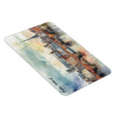 ダブリンアイルランドシティシルエットウォーター絵を描カラー マグネット (右側)