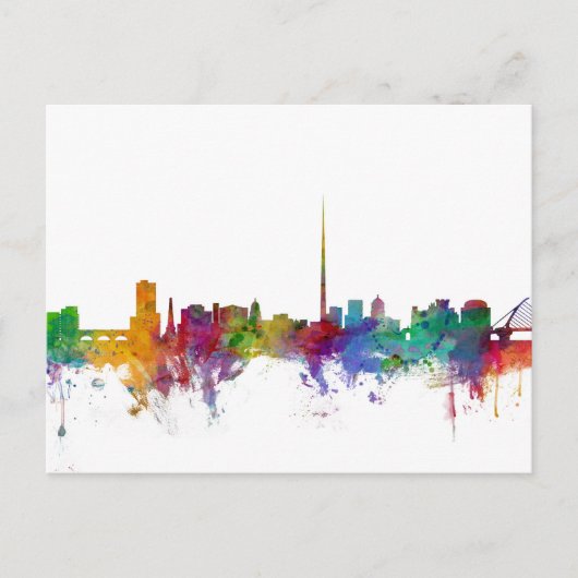 ダブリンアイルランドスカイライン ポストカード (正面)