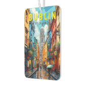 ダブリンアイルランドトラベルアートヴィンテージ カーエアーフレッシュナー (左)