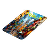 ダブリンアイルランドトラベルアートヴィンテージ マグネット (左側)