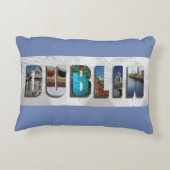 ダブリンアイルランドトラベル アクセントクッション (裏面)